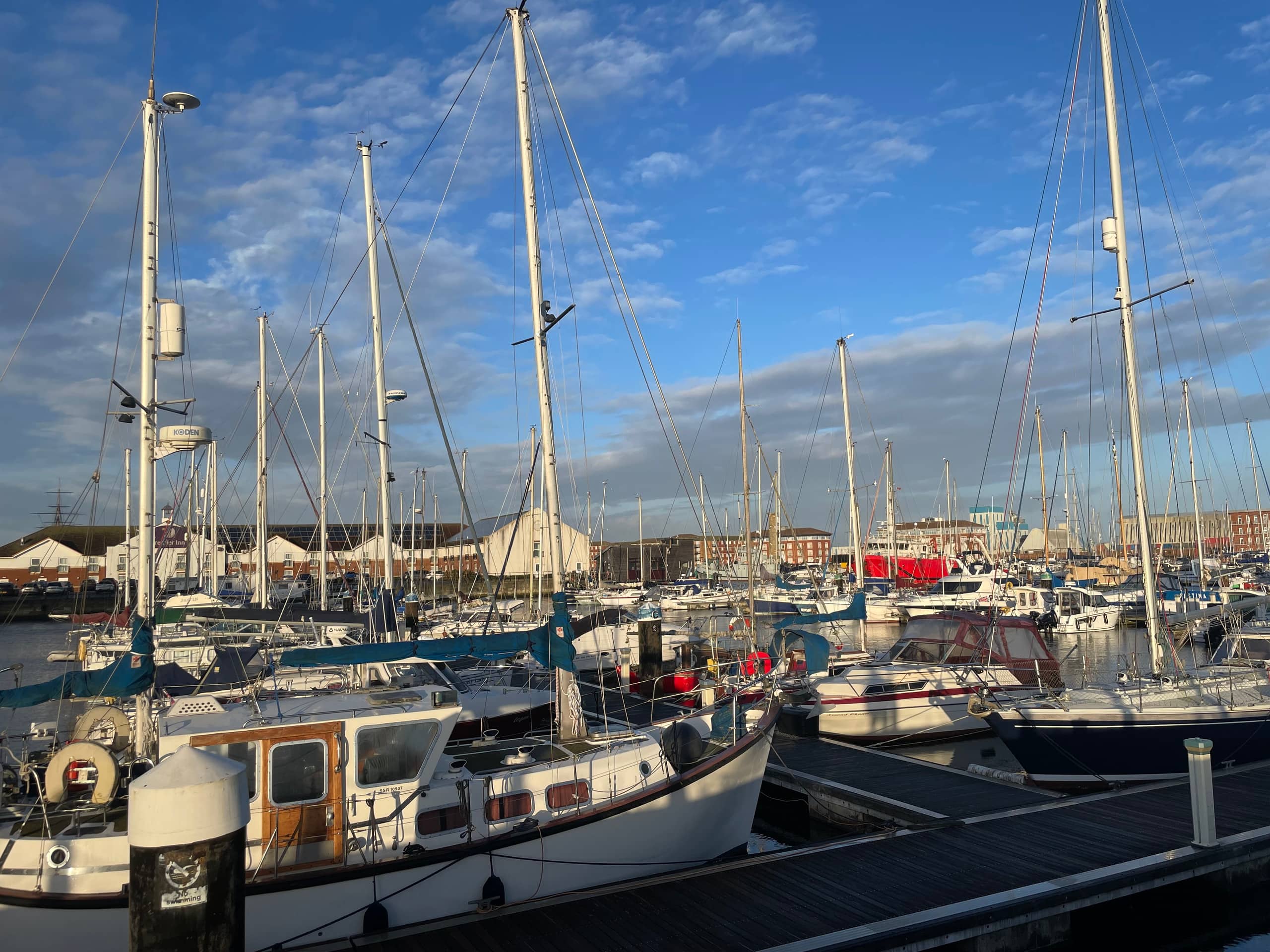 Hartlepool Marina in January
